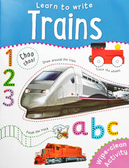 Learn To Write Trains( Wipe And Clean)