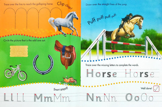 Learn To Write Horses( Wipe And Clean)