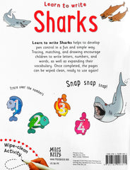 Learn to Write Sharks (Wipe and Clean)