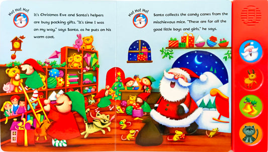 Here Comes Santa  (4 Sounds /Sound Book)