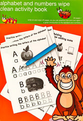 Alphabet and Numbers Wipe and Clean Activity Book