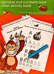 Alphabet and Numbers Wipe and Clean Activity Book