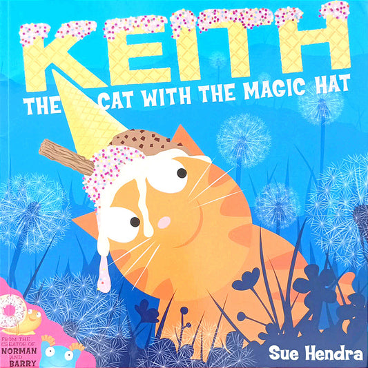 Keith the cat with the magic hat